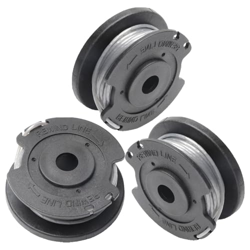 3 piezas de bobinas compatibles con Bosch Art23 SL26, EasyGrassCut 18 23 26, bobina de repuesto de nylon, hilo para bordes, bobina de recambio para cortacésped, bobinas de repuesto para EasyGrassCut.