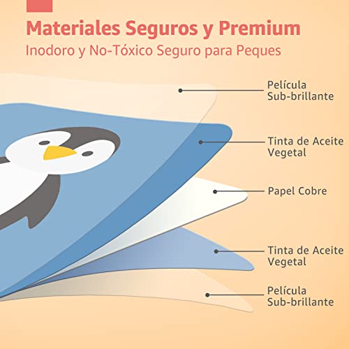 hahaland Flashcards Cartões de Jogo para Bebés 0 3 6 12 Meses, 80 Peças de Cartões para Bebés em Preto e Branco e Coloridas, Cartões de Estimulação Visual de Alto Contraste para Bebés 0-36 Meses