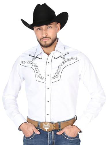 Embroidery Western Shirt White/Black