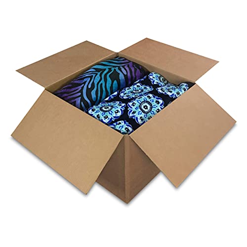 Image of Amazon Basics Cardboard Moving Boxes, Large 20 inch x 20 inch x 15 inch, Brown, 12-Pack | For Packing and Shipping