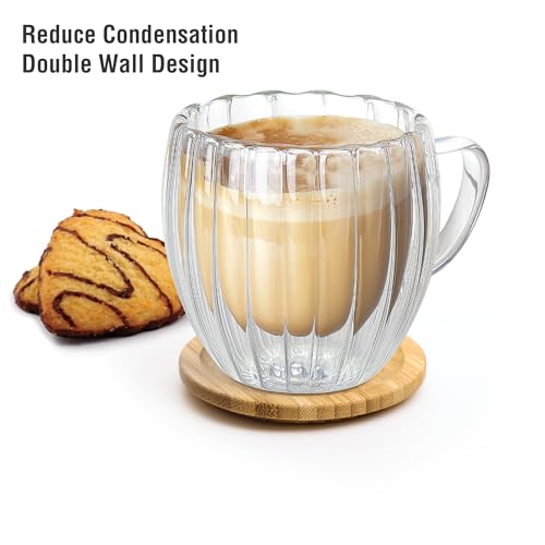 Image of Treo by Milton Orbit High Borosilicate Glass Tea & Coffee Mug Set of 1, 250 ml I Micro Wave & Refrigerator Safe I Reduced Condensation I Food Safe I Premium Gifts for Woman, Man