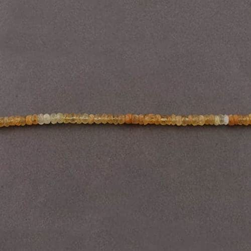 Rondelles aigue-marine jaune en fil de 13 pouces perles héliodore facettées 5mm-6mm