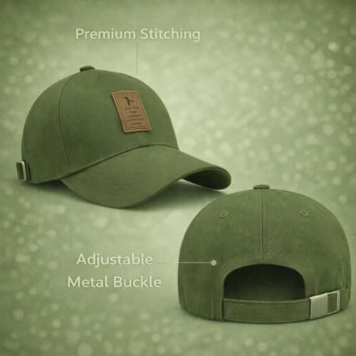 Image of Baseball Cap for Men Original Adjustable Unisex Cap, Mens Caps Stylish, All Sports Type Caps or Hats, Free Size, UV Protection, Sports Cap for Men's, Outdoor Casual Wear (Pack of 1)