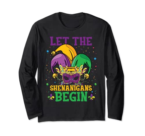 Let The Shenanigans Begin, celebración de Mardi Gras Manga Larga