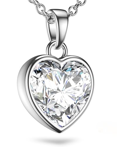 Heart necklace for women sterling silver 925