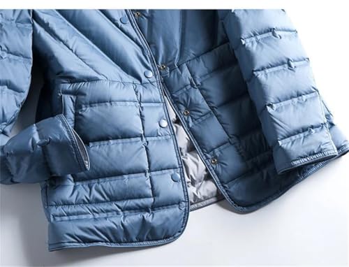 Cozy Blue Women's Winter Down Coat: Your Go-To for Chilly Days - Image 3