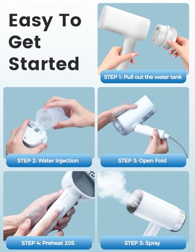 Accesorios Para Centros De Planchado Plancha Vertical Vapor 2000W, FMK Plegable Plancha Vapor Vertical Y Plancha Ropa Vapor, Ferro A Vapor Vertical, Para Ropa Y Cortinas - Ideal para Casa Accesori - imagen 5