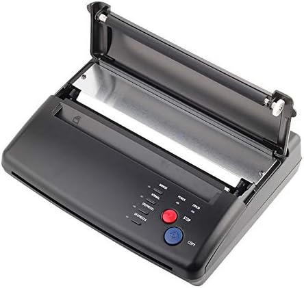 Black Tattoo Transfer Stencil Machine Thermal Copier with 10 pcs transfer Papers
