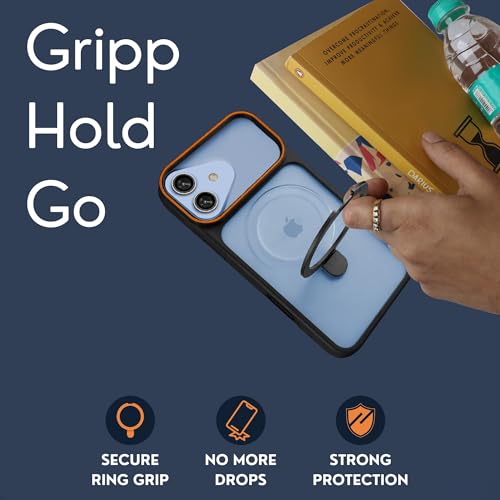 Image of AIBEX Back Cover Case for Apple iPhone 13 MagSafe Compatible | Slim Case with Wireless Charging Support |Anti-Scratch, Shockproof, Anti-Fingerprint & Lightweight Military-Grade Protective Cover - Blue
