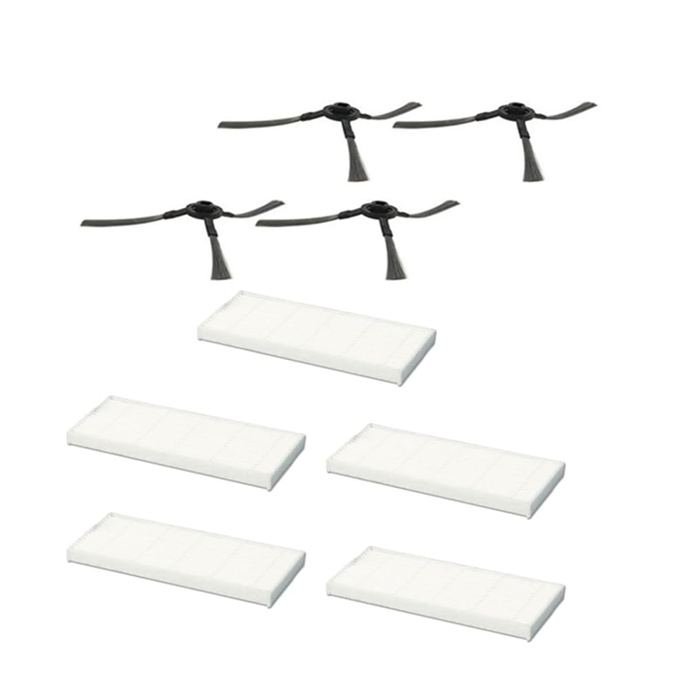 BagLEvReplacement Accessories,Filter Side Brush Set for Vi*le*da VR 102 / VR 201 / Robotic Vacuum Cleaner