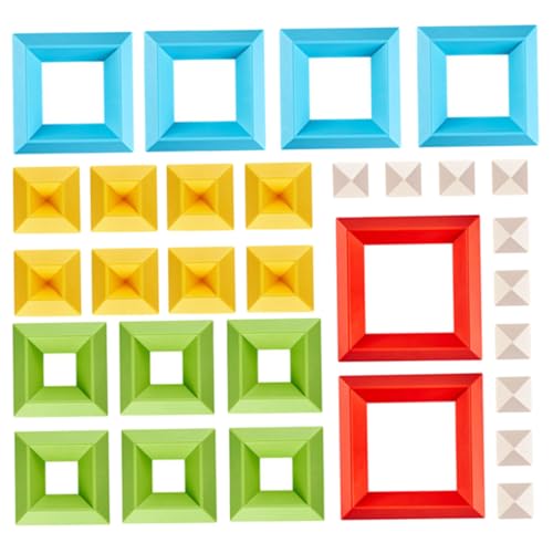 Abaodam 30 Piezas De Bloques De Construcción Juguetes Apilables para Pequeños Juegos De Construcción Y Apilamiento Juegos Interactivos Familiares Juguetes Interactivos Entre
