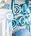 Caristone Premium Blue Elephant Baby Shower Decorations for Boy, Baby Shower Backdrop with Guest Book, Baby Blue Baby Shower Decor with Baby Boy Balloons, It?s a Boy Banner, Fans, Lanterns, Garland!