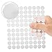 Produktbild mopalwin Klett Klebe Punkte, Klettpunkte 900 Stück Klettband Self Adhesive Klebend Klettverschluss Rund 450 Paar,10 mm,für Papier, Kunststoff, Glas, Leder, Metall, Kleidungsstücke (Weiß)