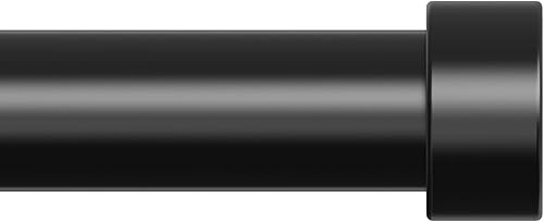 OLV Paquete de 2 barras de cortina de níquel para ventana de 28 a 48 pulgadas, barras de cortina ajustables para una sola ventana con remates de