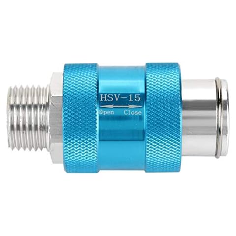 YUMILI Control Valve Aluminum, HSV-15 Aluminum G1/2 Thread Air Flowed Hand Operated Slide Valves 2.75 ×1.33-Inch Cover