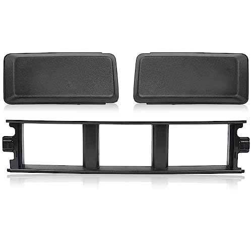 G-Plus 02HGL1246ZBK-GP Front Bumper Lower Center Cover & Bumper Guards Pads End Caps Compatible With Ford F150 2018-2020 Jl3Z17B968Bb Abs cover
