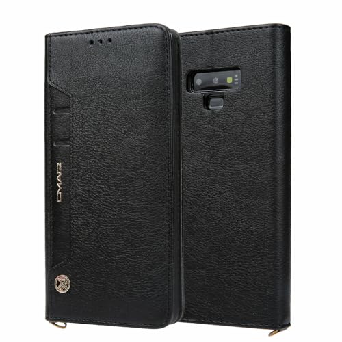 Étui portefeuille Samsung S26 cuir noir protection antichoc avec rabat arrière