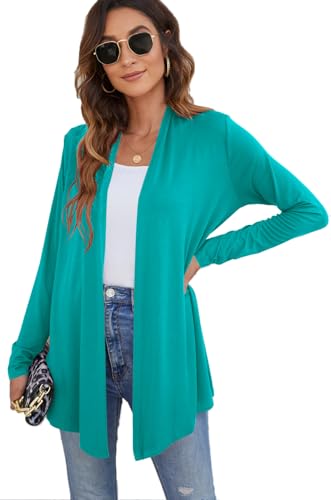 Image of Ladlop Women's Lightweight Open Front Cardigans Long Sleeve Casual Soft Drape Fall Cardigan