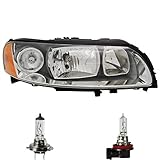 Osram Original Line H9 Scheinwerfer rechts Grau H7/H9 für V70 II SW P80_ S60 I 384 inkl. OSRAM Lampen ohne Stellmotor LWR