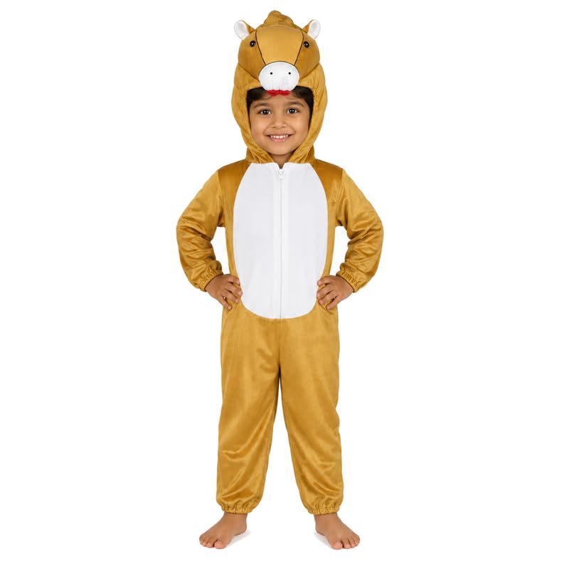 Image of Animal Costume for Kids | Plush Fancy Dress Costume for Boys & Girls |School Fancy Dress, Annual Day, Jungle Theme, Role Play, Halloween & Birthday Party