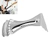 Gaeirt Gaeirtq7euhozg9c4017 Guitar Tailpiece Bridge, 6 String Guitar Tailpiece Hole Design For 6-String Resonator Guitars For Guitar Lover, Guitar Tailpiece Metal Silver 6 String Bridge Accessories