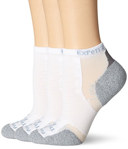 Image of Thorlo Women's Experia Micro-Mini Crew Sock 3 Pack, White, 11