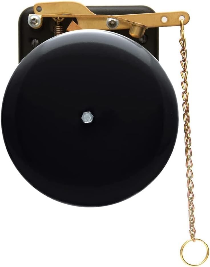 - Steel Trip Gong | Traditional Prize Fighter 6inch Boxing Bell | Loud & Made of Steel & Brass | Boxing Training and Warning Device in One | Man Cave/Bar Accessory | Made in USA 6STG
