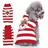Jersey Navidad Perro, Suéter Navideño para Mascotas, Navidad Jersey para Perro Gato, Ropa para Perros y Gatos Invierno Cálido, para Perros Pequeños y Medianos Gatos