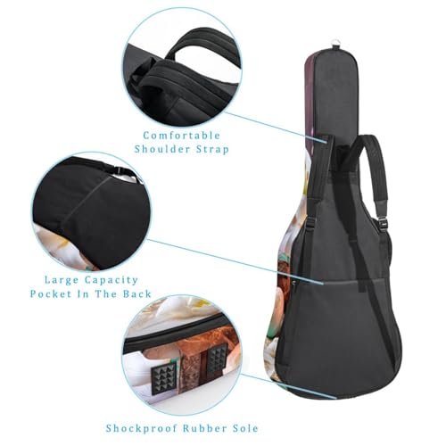 Housse guitare acoustique 40 pouces imperméable et multicolore