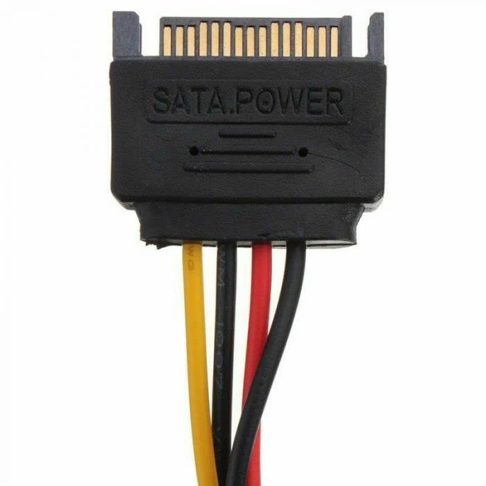 Cable adaptador de poder SATA macho a Molex hembra 6 pulgadas