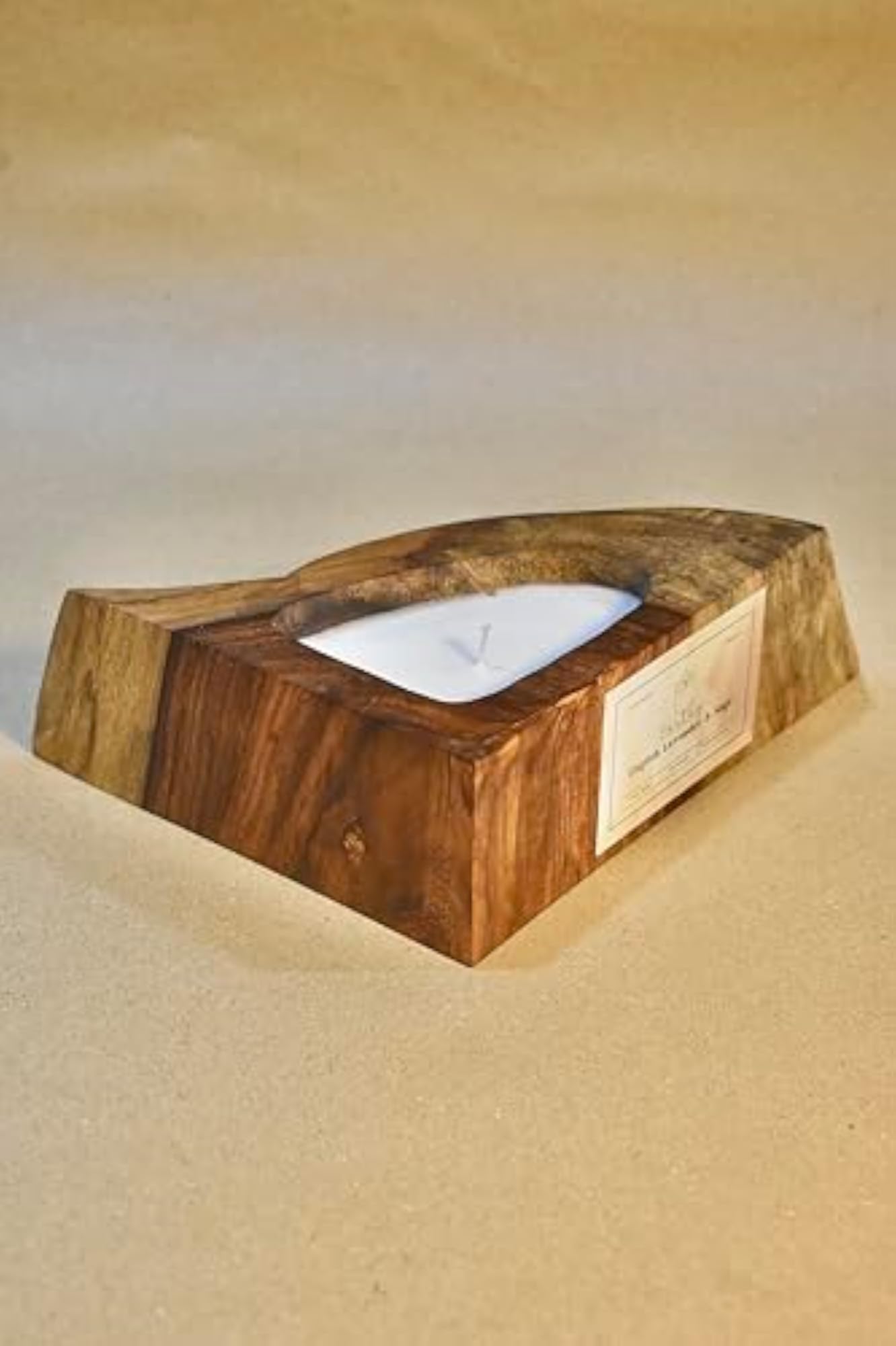 Handcrafted Rosewood Candle, Brown