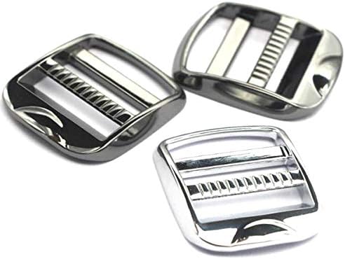 DGOL 10 pcs 1 inch Metal Zinc Alloy Ladder Lock Slider Adjustable Webbing Strap Release Buckles (Golden) - Image 5