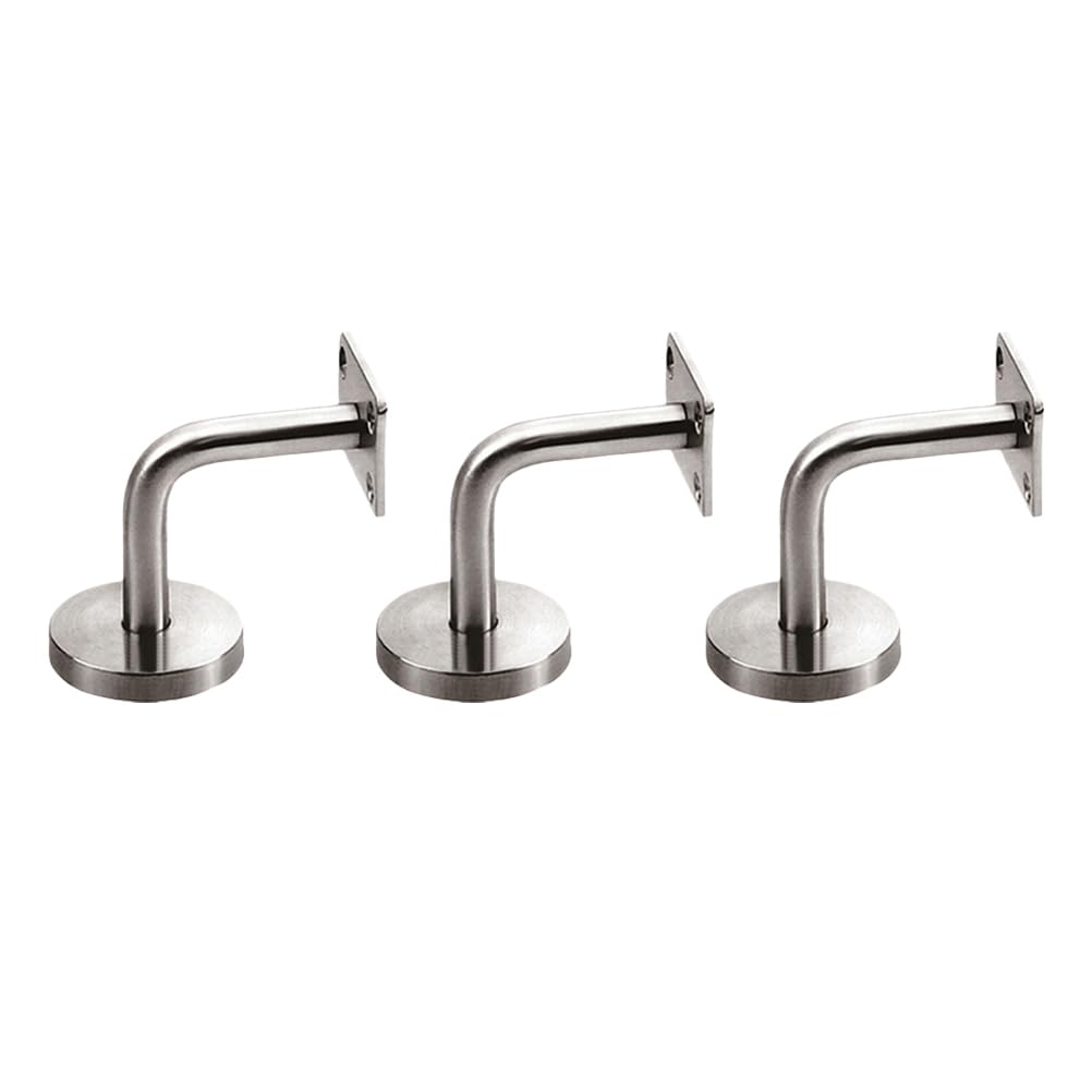 Edelstahl-Klammern, 3 Stück, für Treppenhäuser, elegante Korrosionsschutz-Wandhalterung, Treppengeländer-Halterungen, Outdoor-Treppengeländer-Zubehör