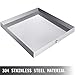 VEVOR 32 x 30 Inch Washing Machine Drip Pan 304 Stainless Steel Heavy Duty Compact Washer Machine Drip Pan With Hole
