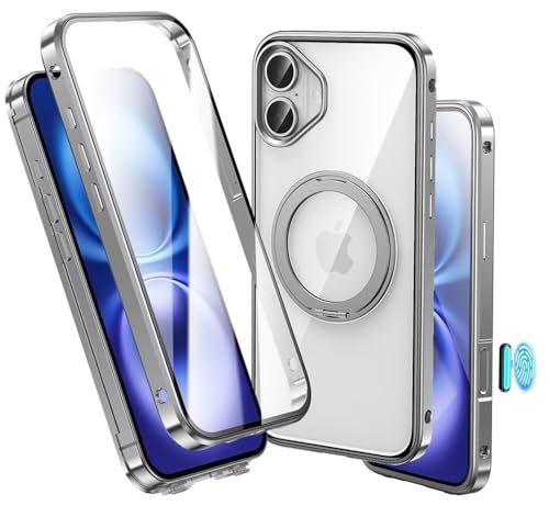 J{^Ή NA  360°]X^h iPhone 16 Plus p P[X MagSafeΉ CX[dΉ A~op[ Ot X^h@\ ʃP[X KX ACtH16plus X}zP[X NA P[X 