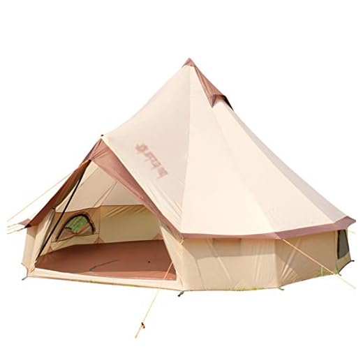 Tiendas de túnel Tienda de campaña de Gran tamaño Pirámide Tienda de campaña Tienda de campaña Gruesa Resistente al Agua Tienda de campaña Tienda de Lujo Tienda India al Aire Libre Tienda Gigante