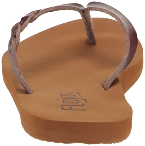 Flojos Women's Serenity Flip-Flop, Tan, 8 #TOP2