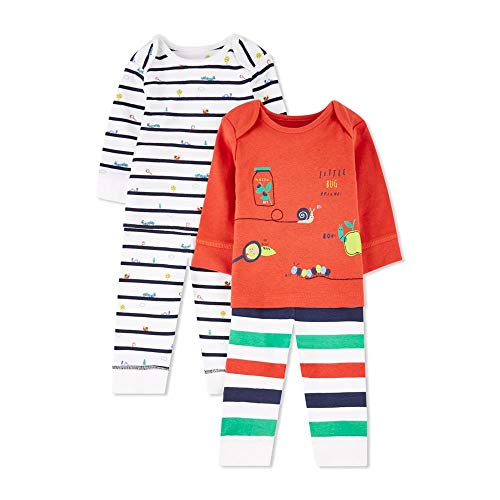 Mothercare Io B Little Bugs 2pk Pj Pigiama, Nero (Brights Multi 281), Early Baby (Manufacturer Size:2.3) Unisex-Bimbi