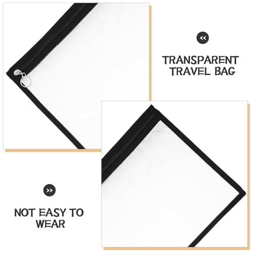 Pochettes transparentes à fermeture éclair en PVC souple et ultra résistant - 4