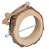 Windhager Support mural pour boules de graisse - Pour oiseaux - À suspendre - En bois de bouleau - Mangeoire pour oiseaux - Résistant aux intempéries - Durable - 20,30 x 22,30 x 17,10 cm