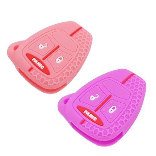 Coque de clé en silicone antichoc pour Jeep Wrangler et Dodge Nitro, protection durable