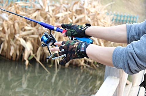 shamjina Luvas de Pesca com Três Dedos Decotados. Chapéu Anti-mosquito Protetor Contra Insetos Anti-