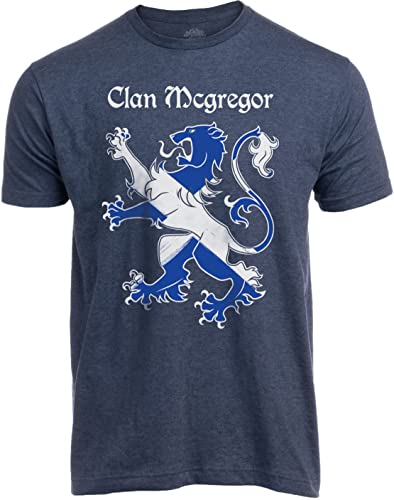 Scottish Lion Rampant | Camisa escocesa gaélica, camiseta del orgullo de las tierras altas para hombres y mujeres, Mcgregor, Small