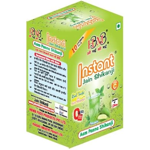 Instant Jain Shikanji Aam Panna Drink Box (10 Sachets)