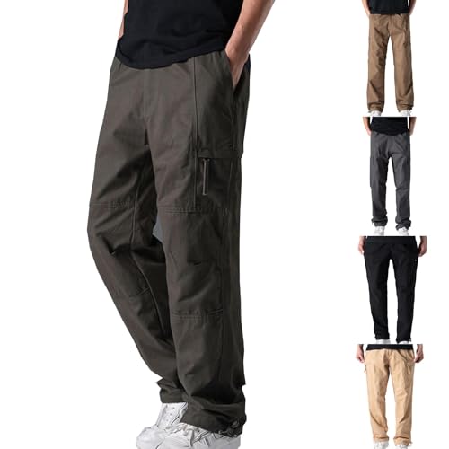Regular Cargo Pants for Men - Stretch Mens Work Pants and Durability - Cargo Trousers for Men Trouser Sweatpants