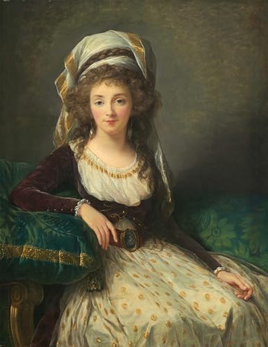 Portrait Tableaux de Maitre Vigee Lebrun Peinture Decorative sur Toile Premium