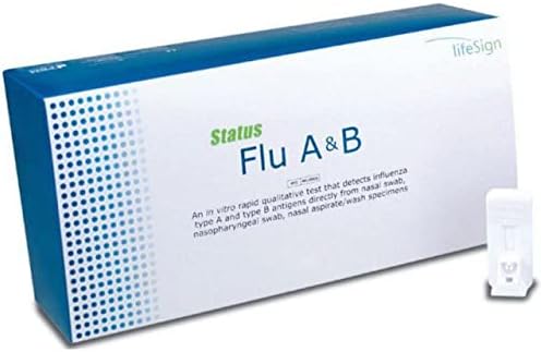 Lifesign 36025 - Status Flu A&B Flu Tests, CLIA-Waived for Swab Specimens, Made in The USA (25 Tests per Box)
