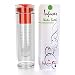INFUSION EDGE Fruit Infused Water Bottle, 28oz Wide Mouth, Shatter & Leak Proof BPA Free Tritan