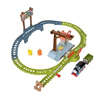 Thomas & Friends Motorized Toy Train Set, Paint Delivery with Troublesome Truck & Track for Pretend Play Preschool Kids Ages 3+ Years