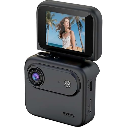 EYDHCN 4k Mini Action Camera With Flip Screen 4K